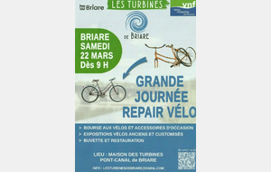 22/03/25 BRIARE Pont canal : Bourse vélos, réparations, expo vélos 