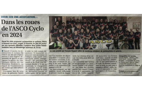 Article de presse paru dans le journal de Gien suite à la galette